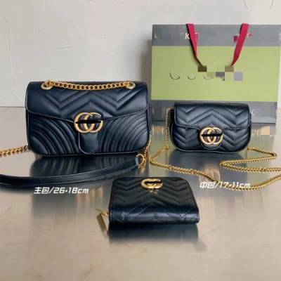 1: 1 Quality Bags Leather Handbags Sets Designer Bags with Logo