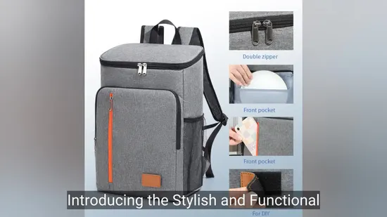 Stylish Trolley Cooler Bag with Passport Pocket for Outdoor Adventures